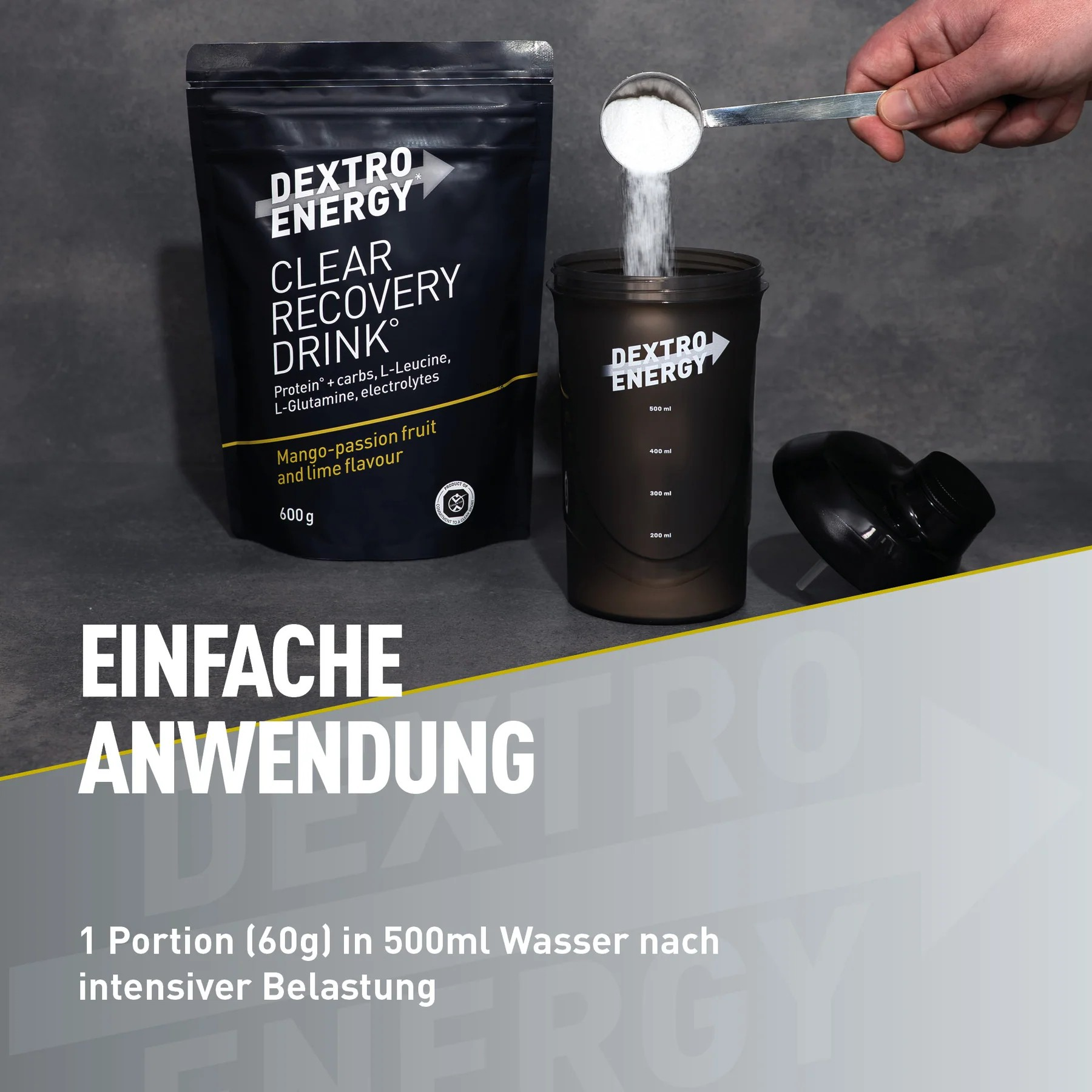 Dextro Energy Clear Recovery Drink Standbodenbeutel 600g