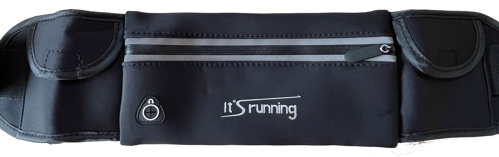 It´s Running Triple Pocket Belt Schwarz