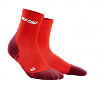 CEP Ultralight Short Socks Herren Lava/Dunkel Rot