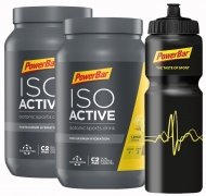 Powerbar IsoActive Sports Drink im Doppelpack - 2x1,32kg + Trinkflasche