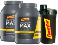 Powerbar RecoveryMax Drink Doppelpack - 2x1,144kg + Mix Shaker