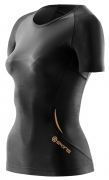Skins A400 Compression Top Short Sleeve Damen Schwarz