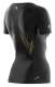 Skins A400 Compression Top Short Sleeve Damen Schwarz/Gold