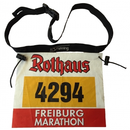 It´s Running Race Number Belt Pro Schwarz