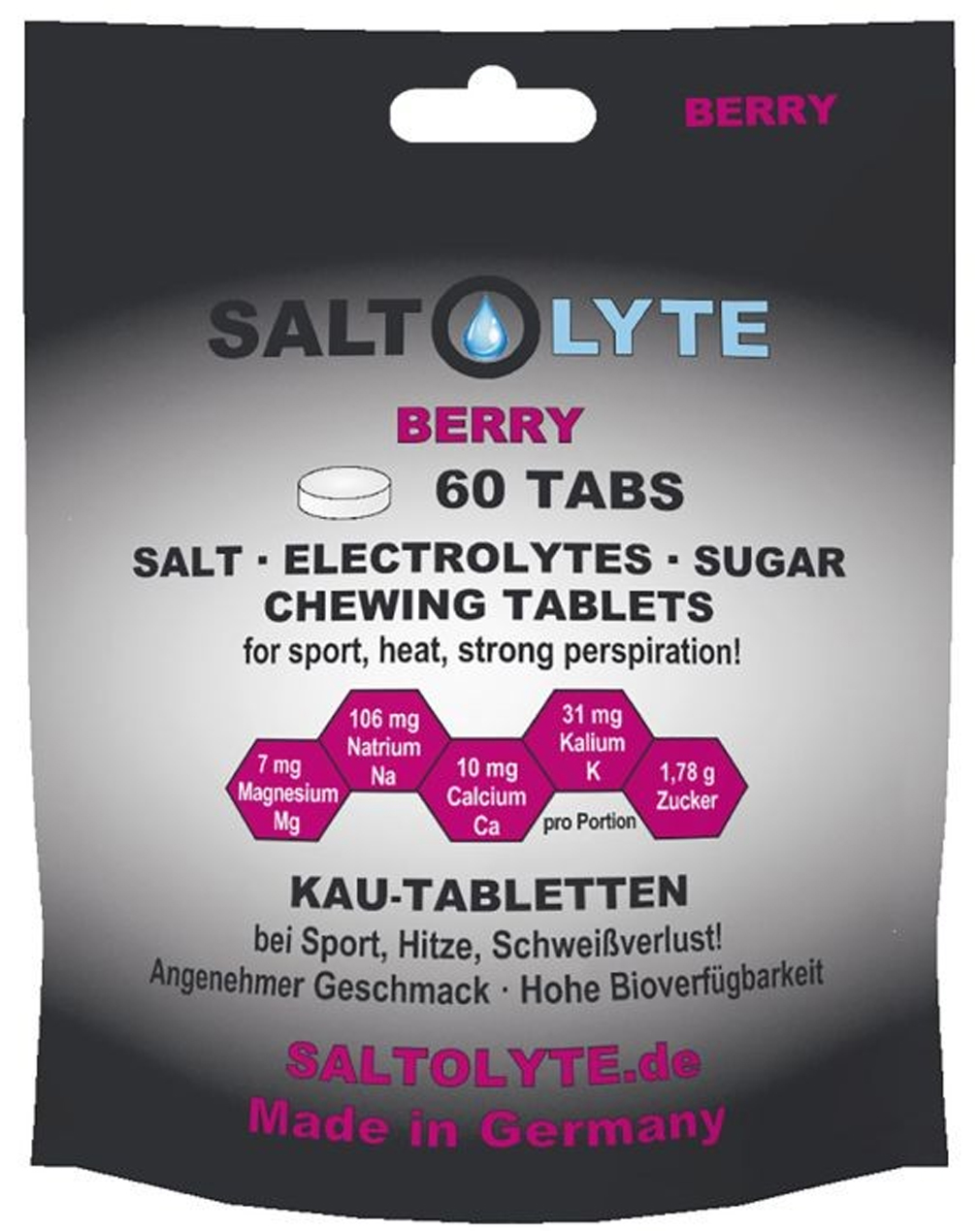 Saltolyte Chewing Tablets Beutel 60 Elektrolyt-Kautabletten