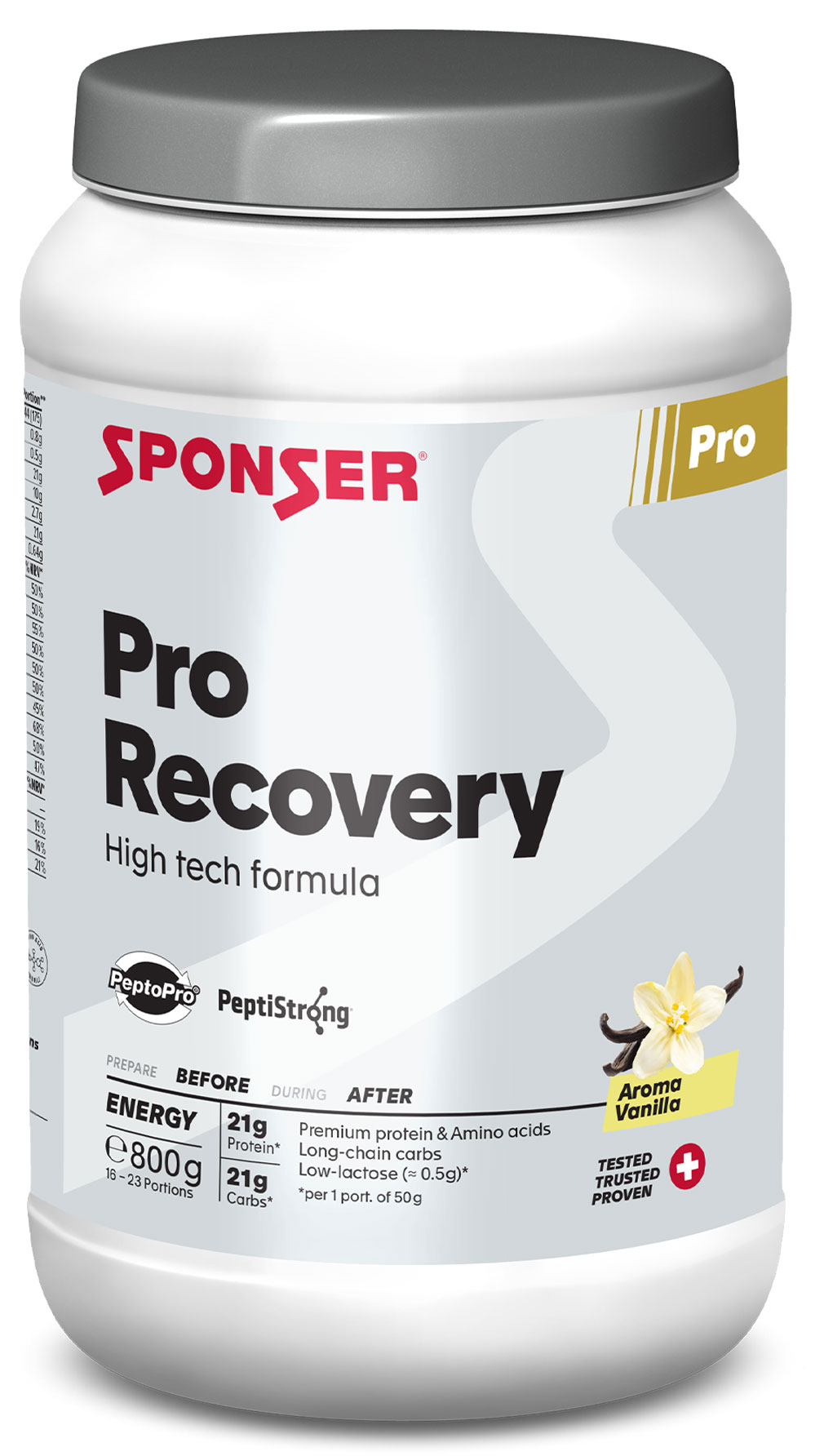 Sponser Pro Recovery 800g Vanille