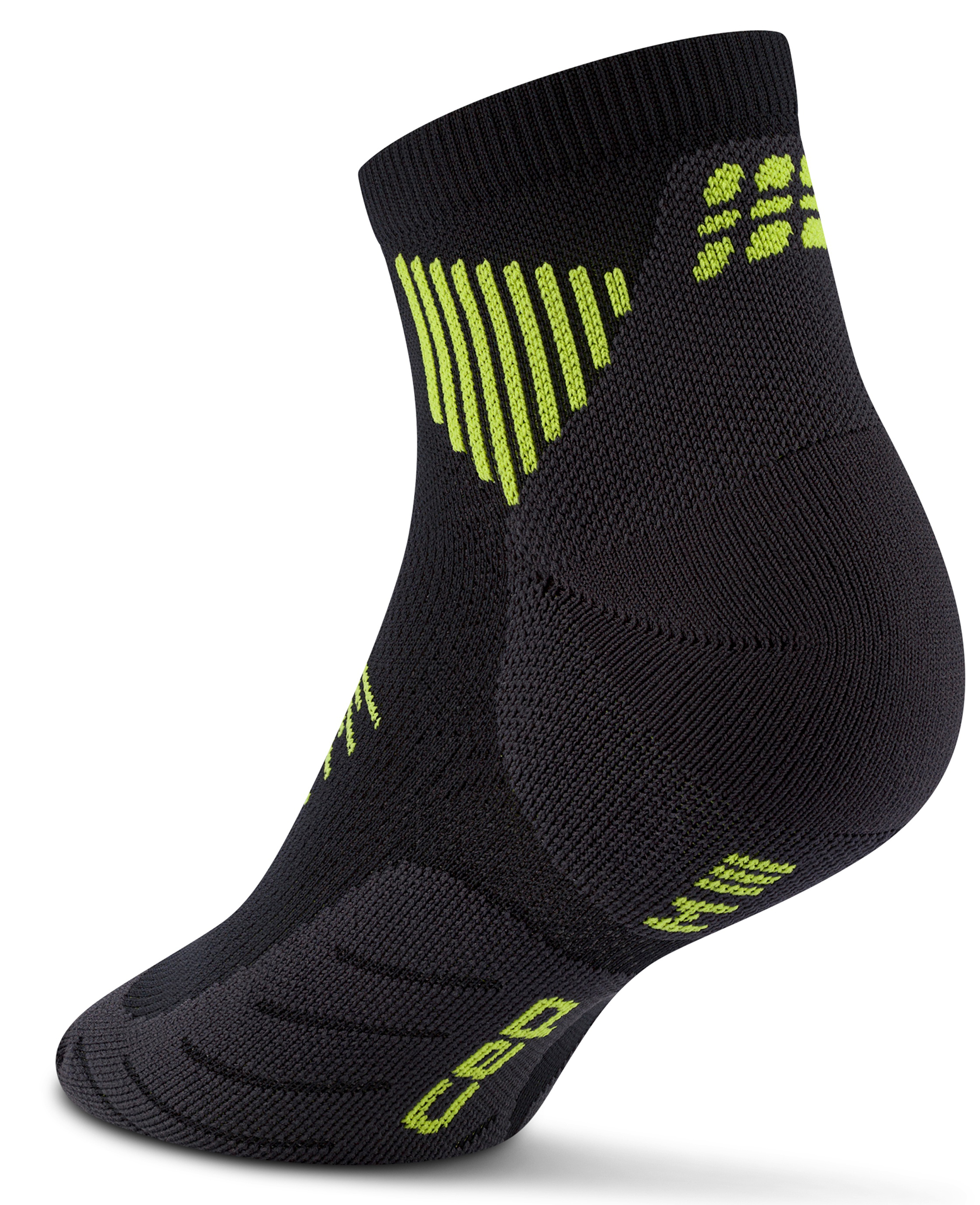 CEP Core Run Low Cut Compression Socks 5.0 Herren Schwarz Grün