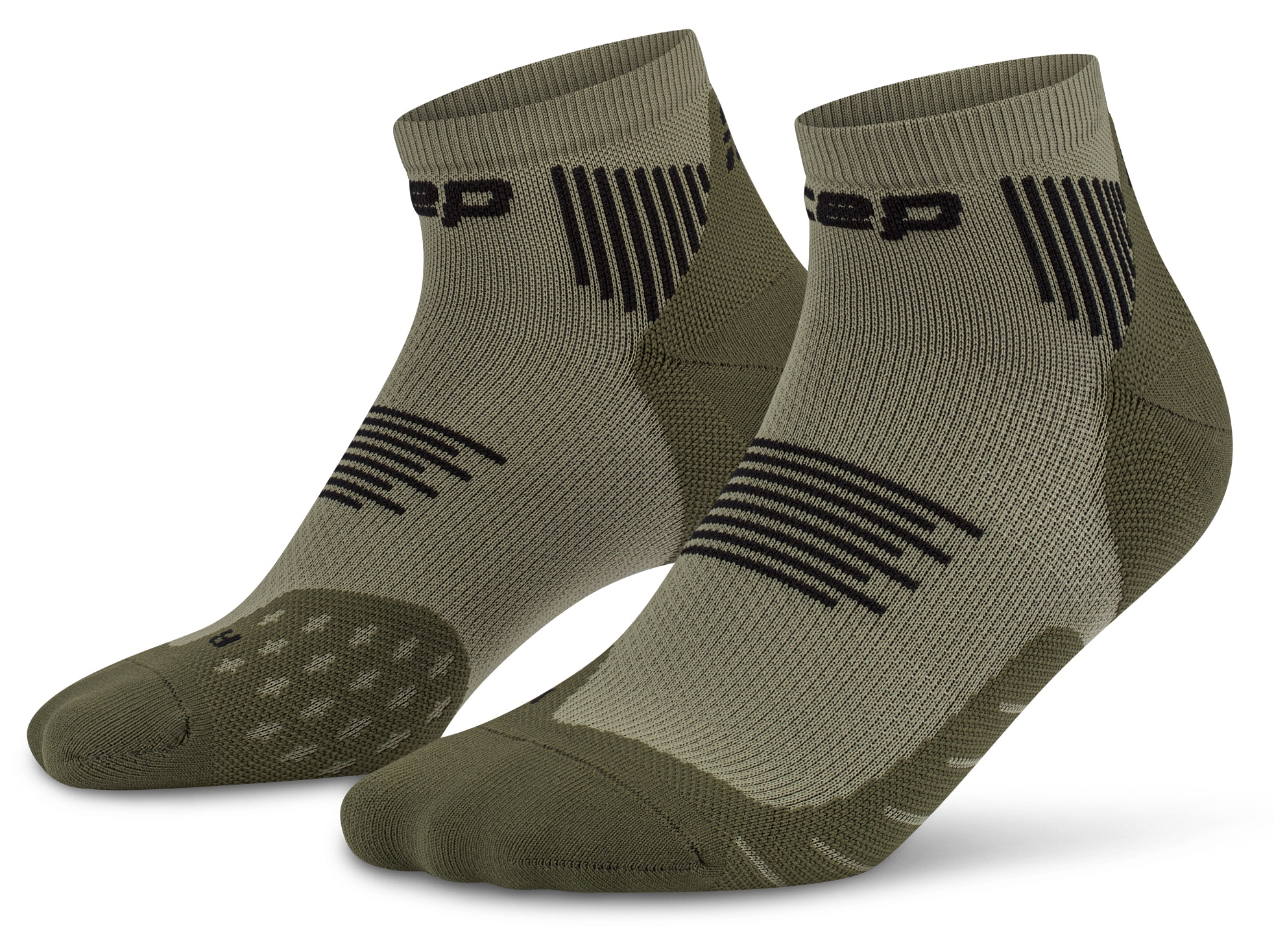 CEP Core Run Low Cut Compression Socks 5.0 Damen Olive