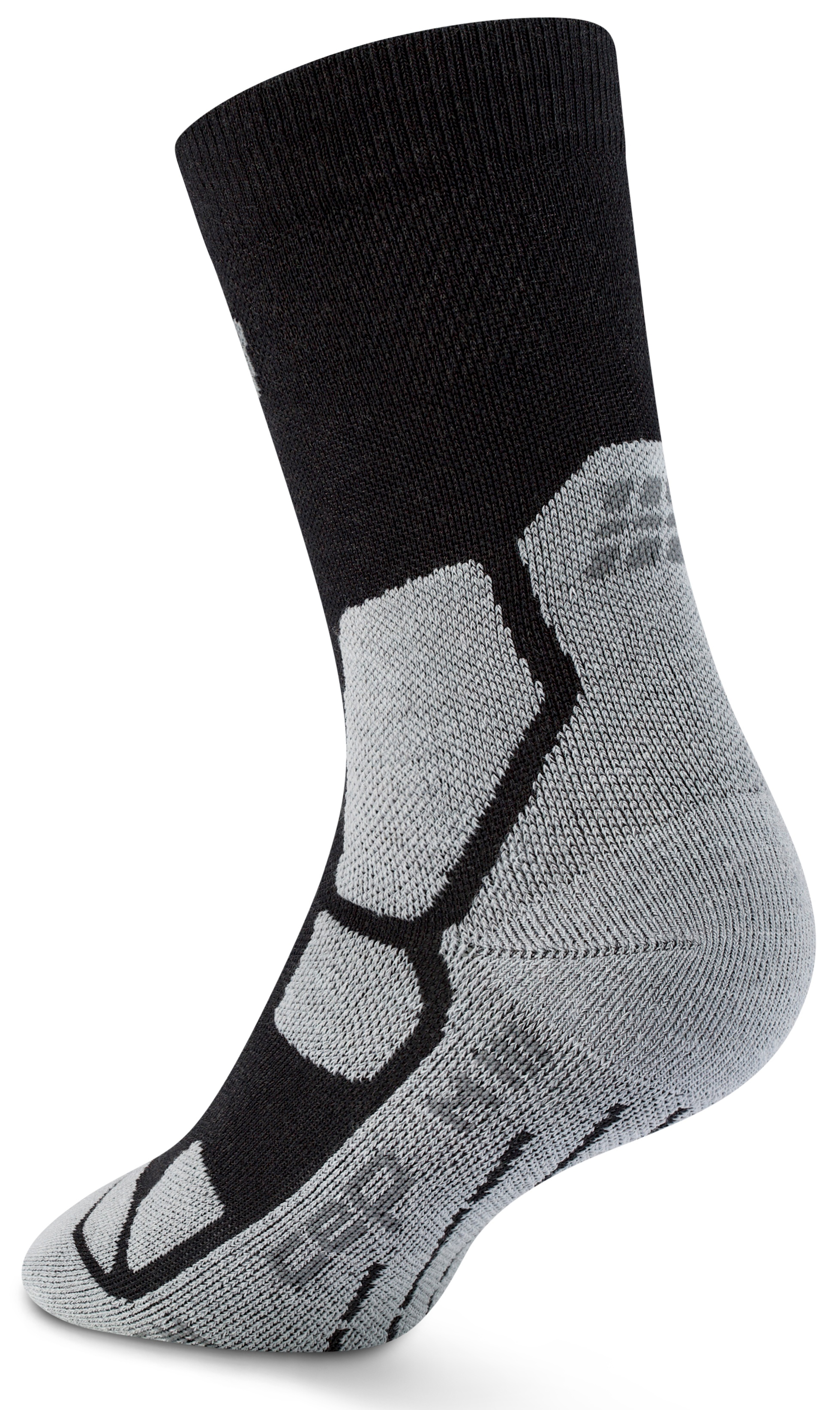 CEP Hiking Mid Cushion Compression Mid Cut Socks Herren Schwarz Grau