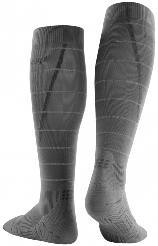 CEP Run Reflective Compression Socks Herren Grau