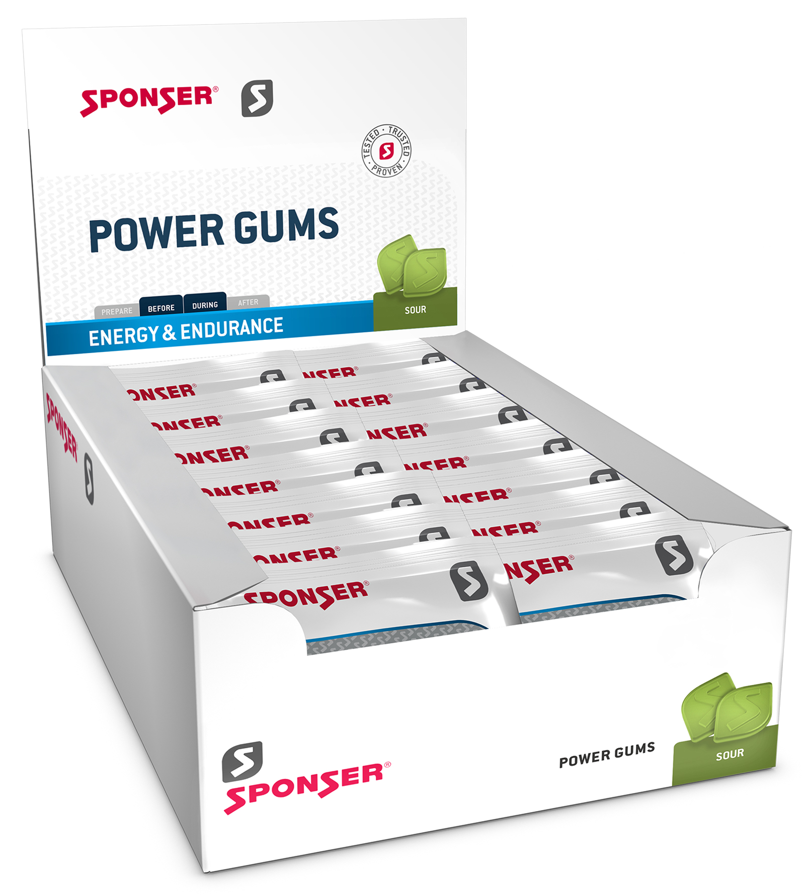 Sponser Power Gums Karton 20 Beutel 75g