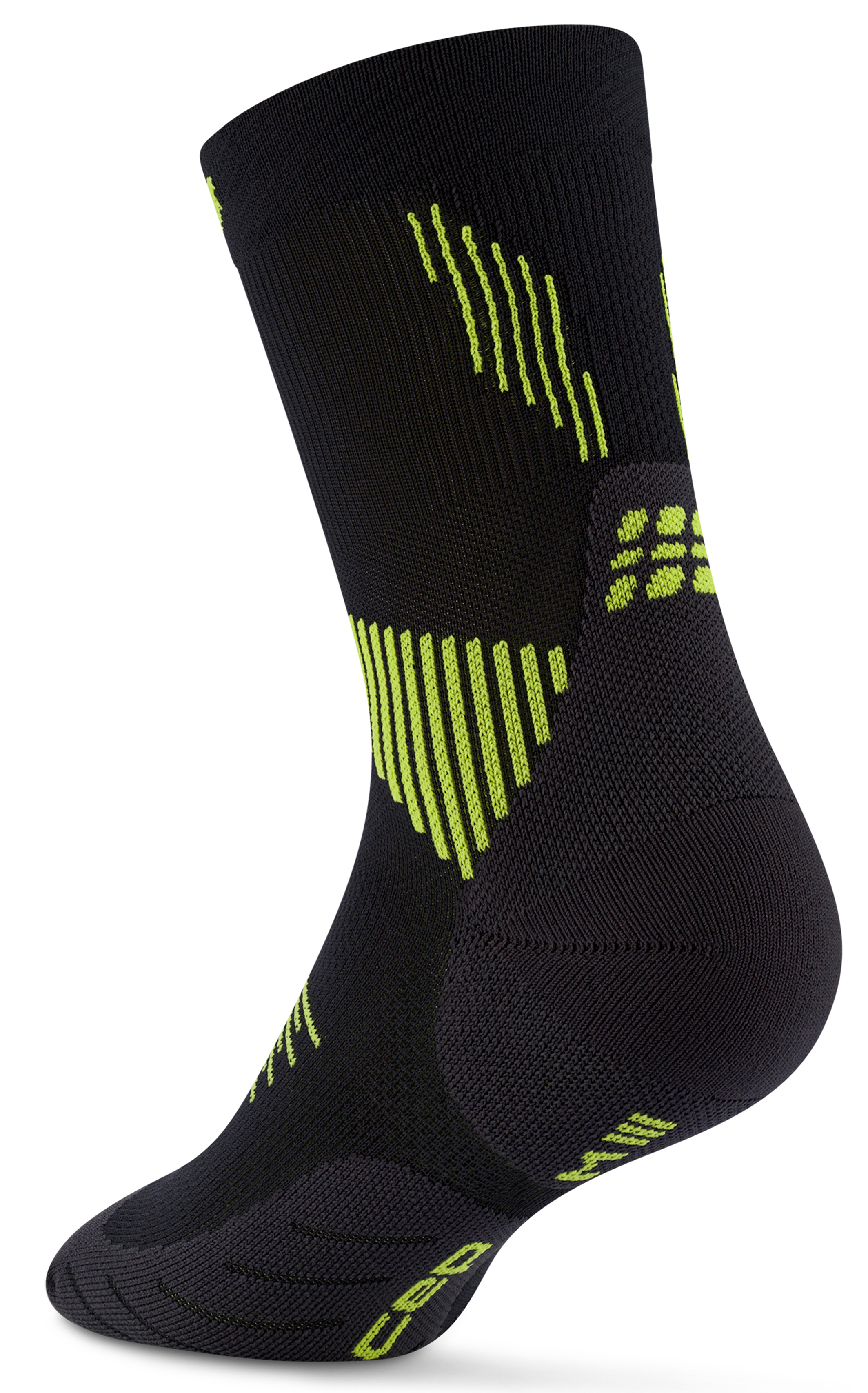 CEP Core Run Mid Cut Compression Socks 5.0 Herren Schwarz Grün