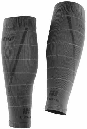 CEP Reflective Compression Calf Sleeves Herren Grau