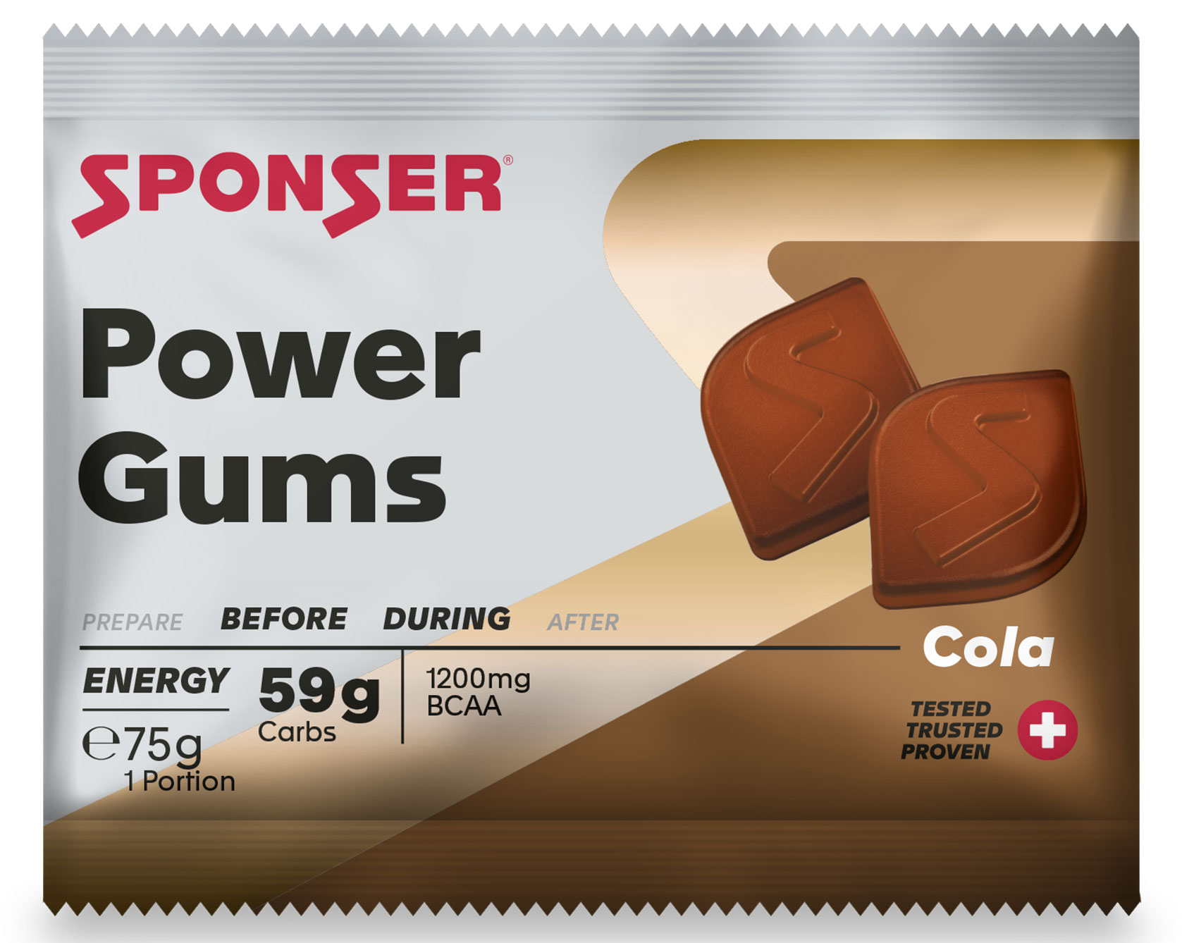 Sponser Power Gums 75g Beutel