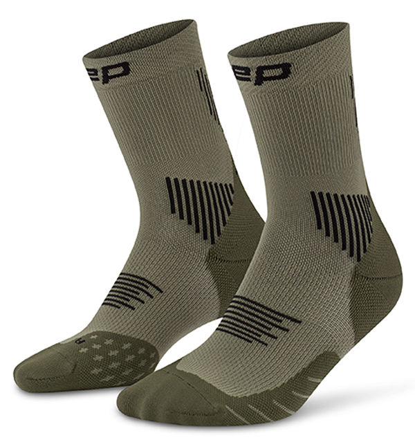 CEP Core Run Mid Cut Compression Socks 5.0 Herren Olive