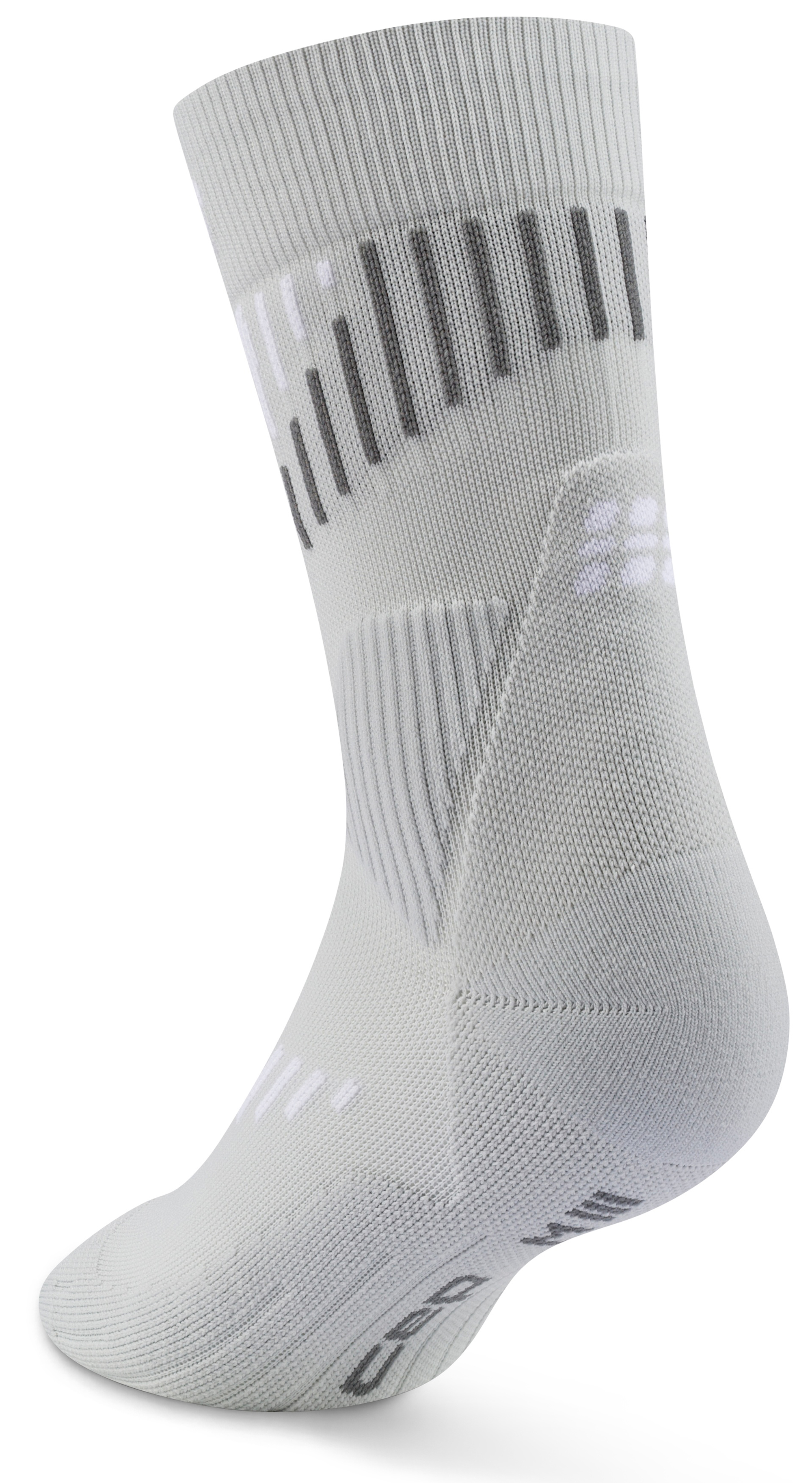 CEP Core Run Merino Mid Cut Compression Socks 3.0 Damen Grau Weiß