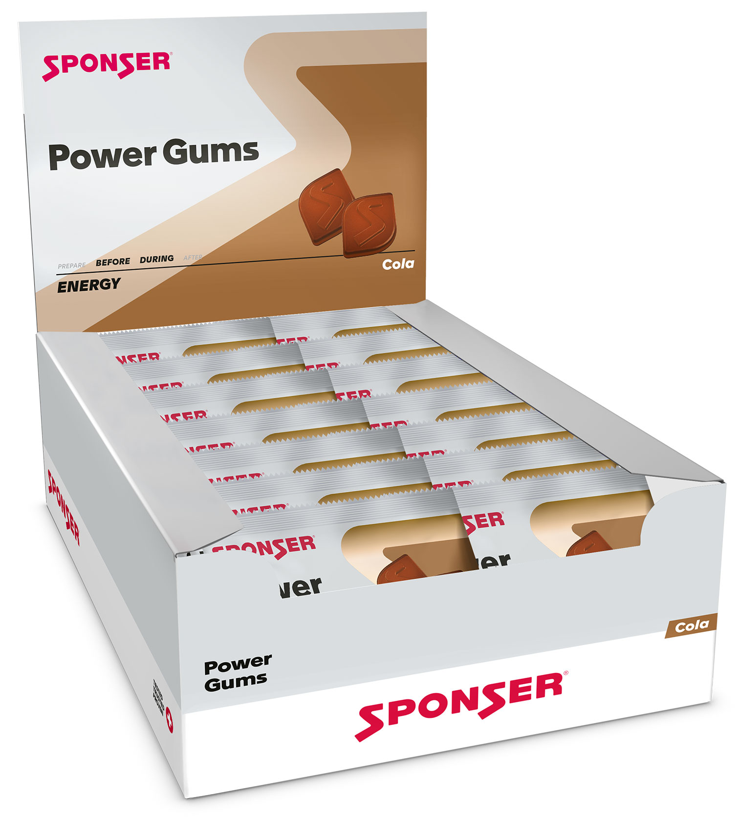 Sponser Power Gums Karton 20 Beutel 75g