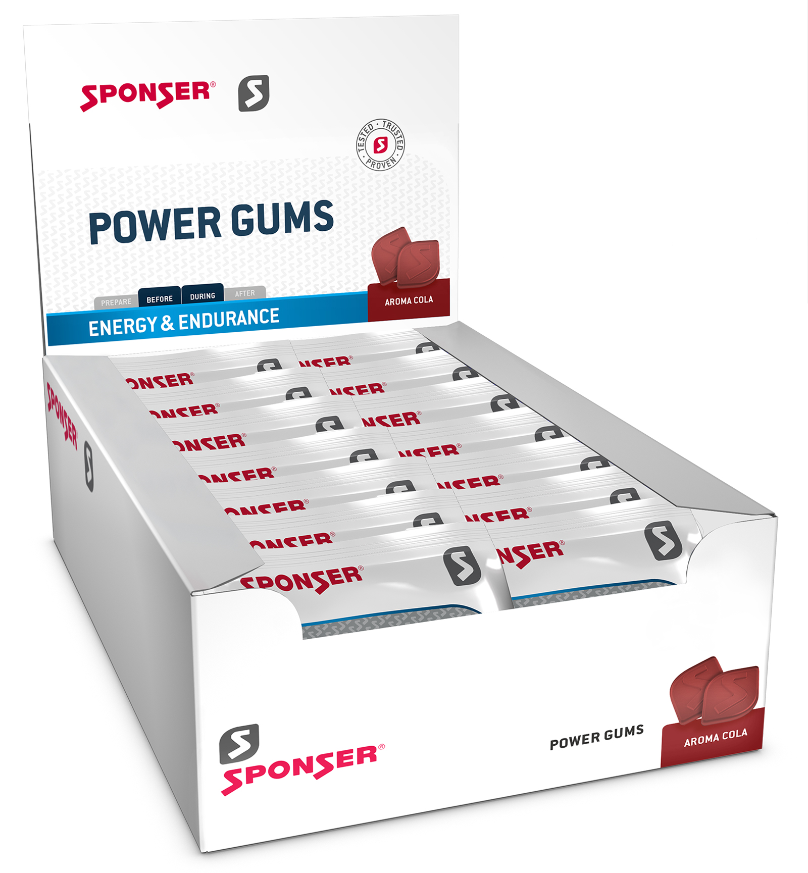 Sponser Power Gums Karton 20 Beutel 75g