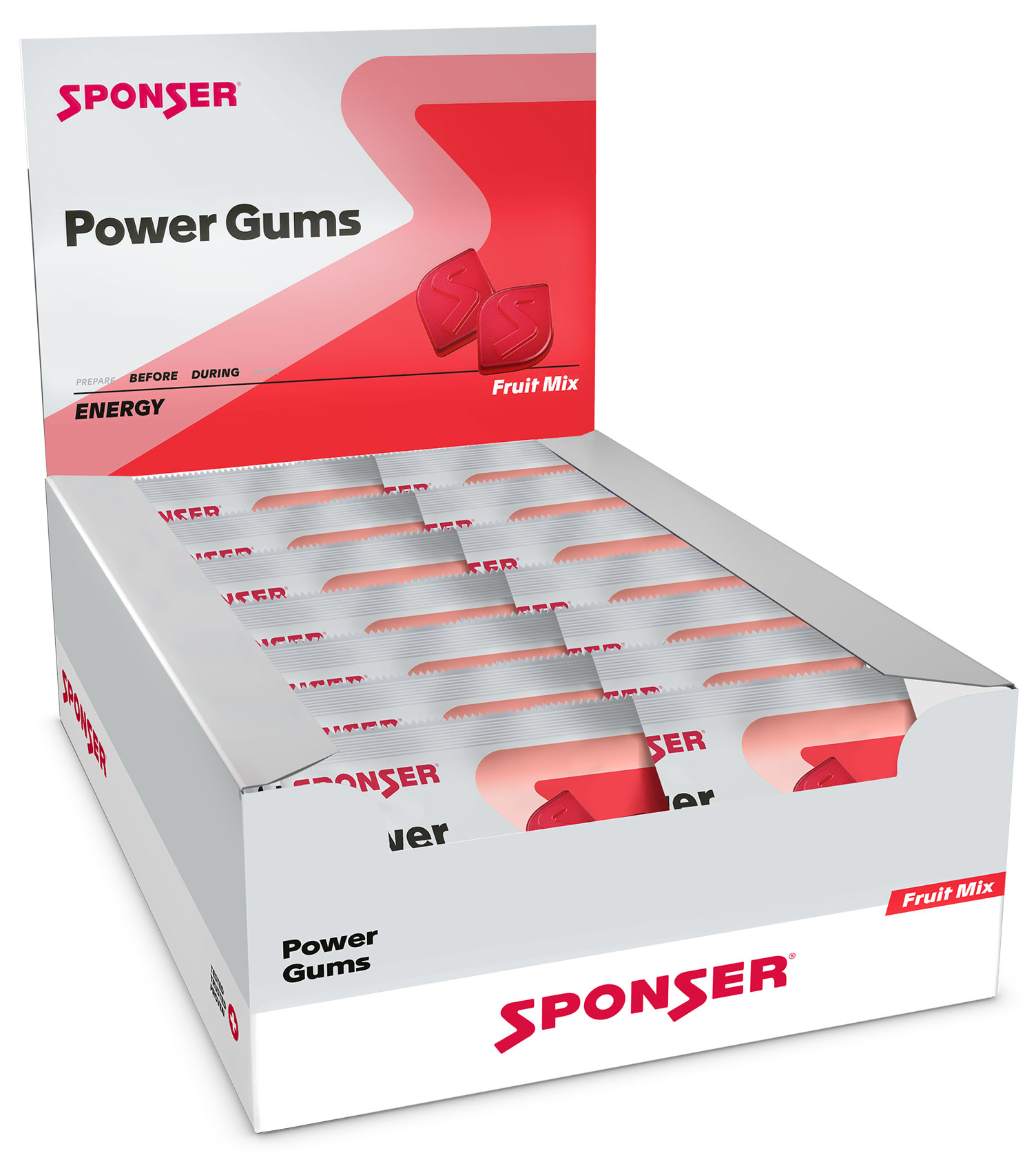 Sponser Power Gums Karton 20 Beutel 75g