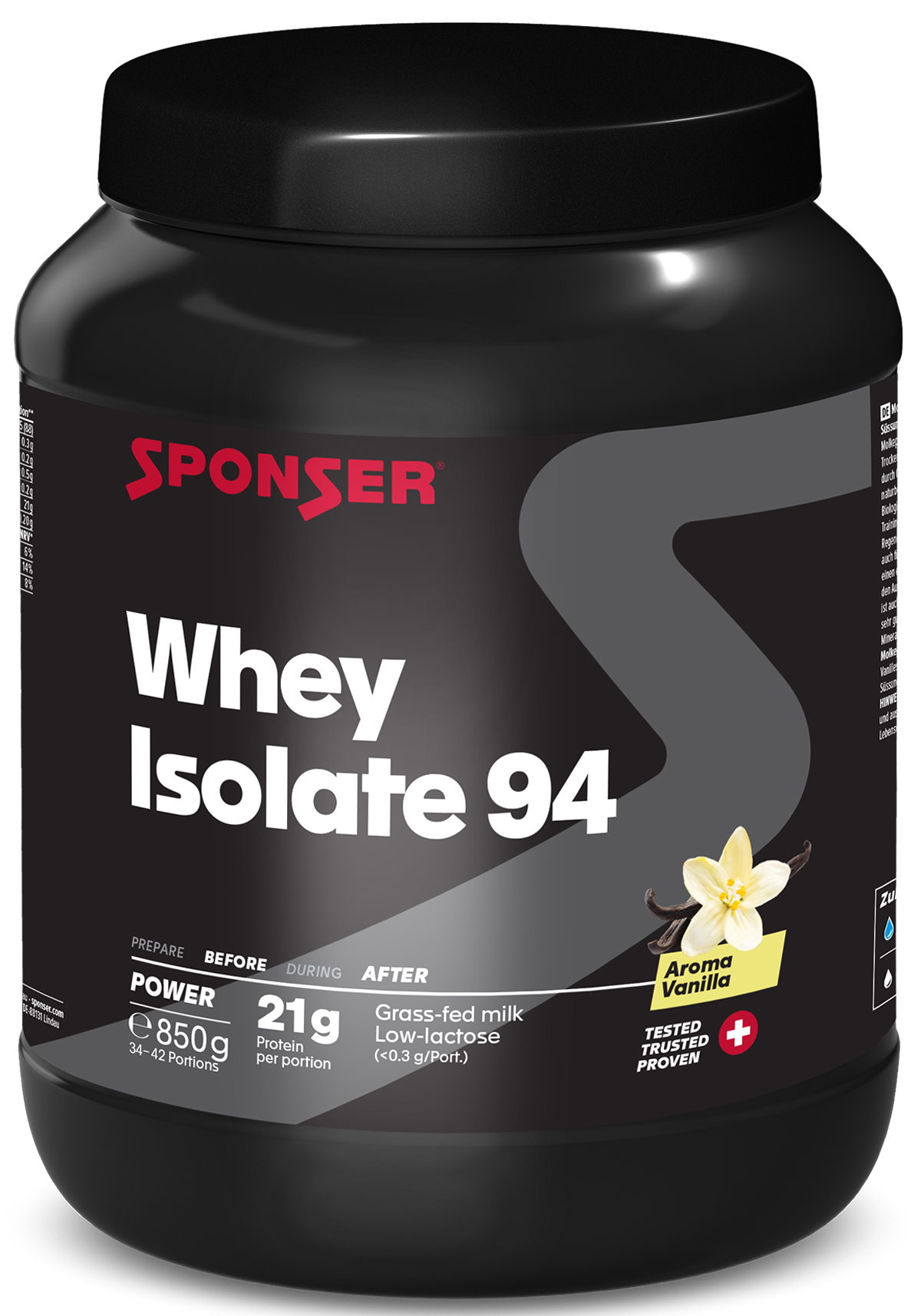 Sponser Whey Isolate 94 CFM 850g